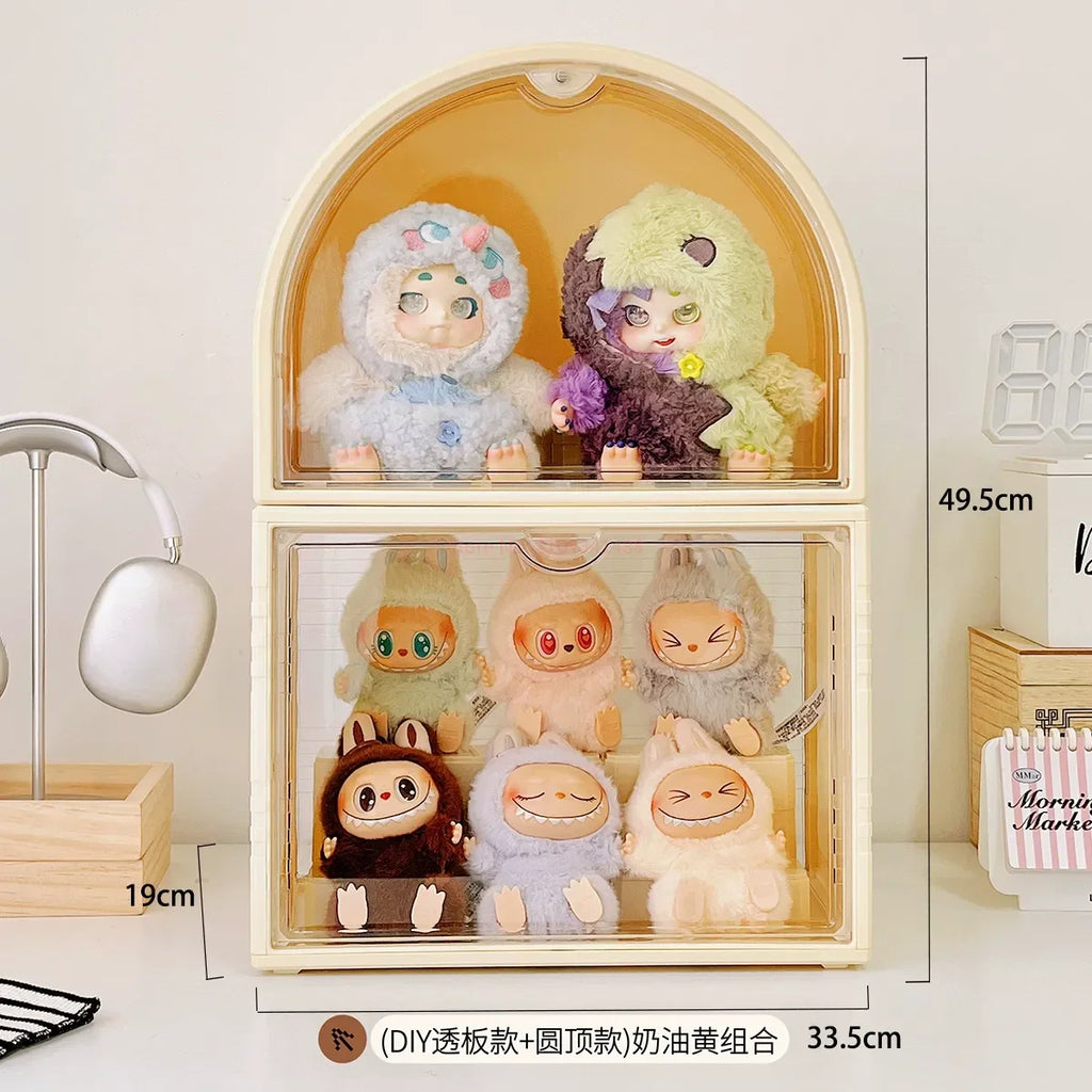 Labubu Display Box Cabinet Box Dustproof And Moisture-Proof Blind Box Toy Doll Display Stand Transparent Acrylic Storage Box Lootquake LLC