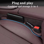 2Pcs Car Seat Gap Filler Side Seam Plug Strip Leak-proof Filling Strip For All Car Model Wallet Phone Holder Car Accessories