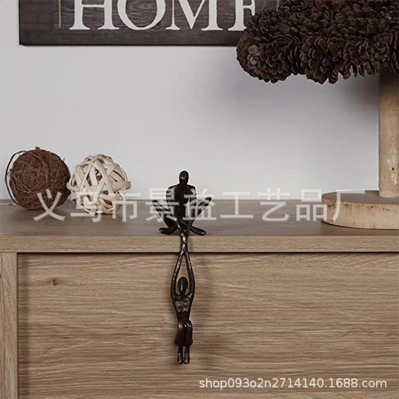 Man Lifting Woman Figurine Art Statue Lover Sculpture Ornament Home Desktop Decor Dancing Couple Sculpture Art Creative Artwork Lootquake LLC