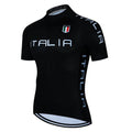 Mens Cycling Jersey Classic Black Cycling Racing Tops Short Sleeve THRIXINE