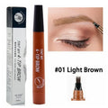 4 Fork Eyebrow Pencil Natural Waterproof Anti-sweat Lasting Liquid Does Not Faint Dye Extremely Fine Eyebrow Pencil Makeup Tool Lootquake LLC