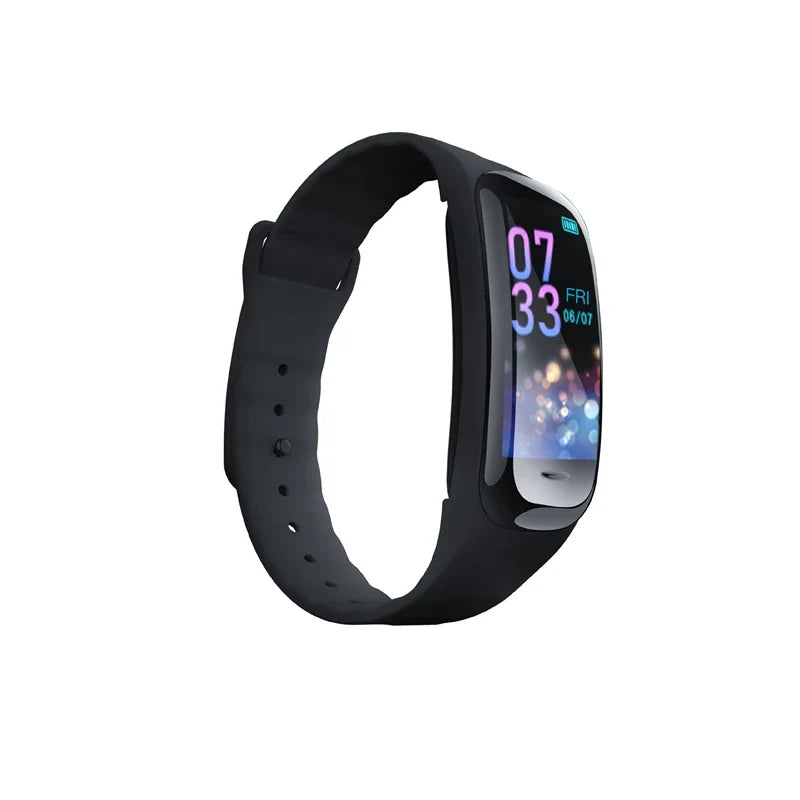 Smart Watch C1 Plus Bluetooth Step Counting Sports Bracelet Fitness Tracker Heart Rate Blood Pressure Sleep Men Women Gift