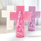 Cross Angel Virgin Mary Jesus Candle Silicone Mold Handmade Greek Mythology Sculpture Plaster Candle Soy Wax Mould Home Decor Lootquake LLC