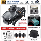 2026 4K Professional HD Dual Camera New L600 PRO MAX GPS Drone 5KM 3-Axis Gimbal 360 Obstacle Avoidance Brushless Quadcopter Toy