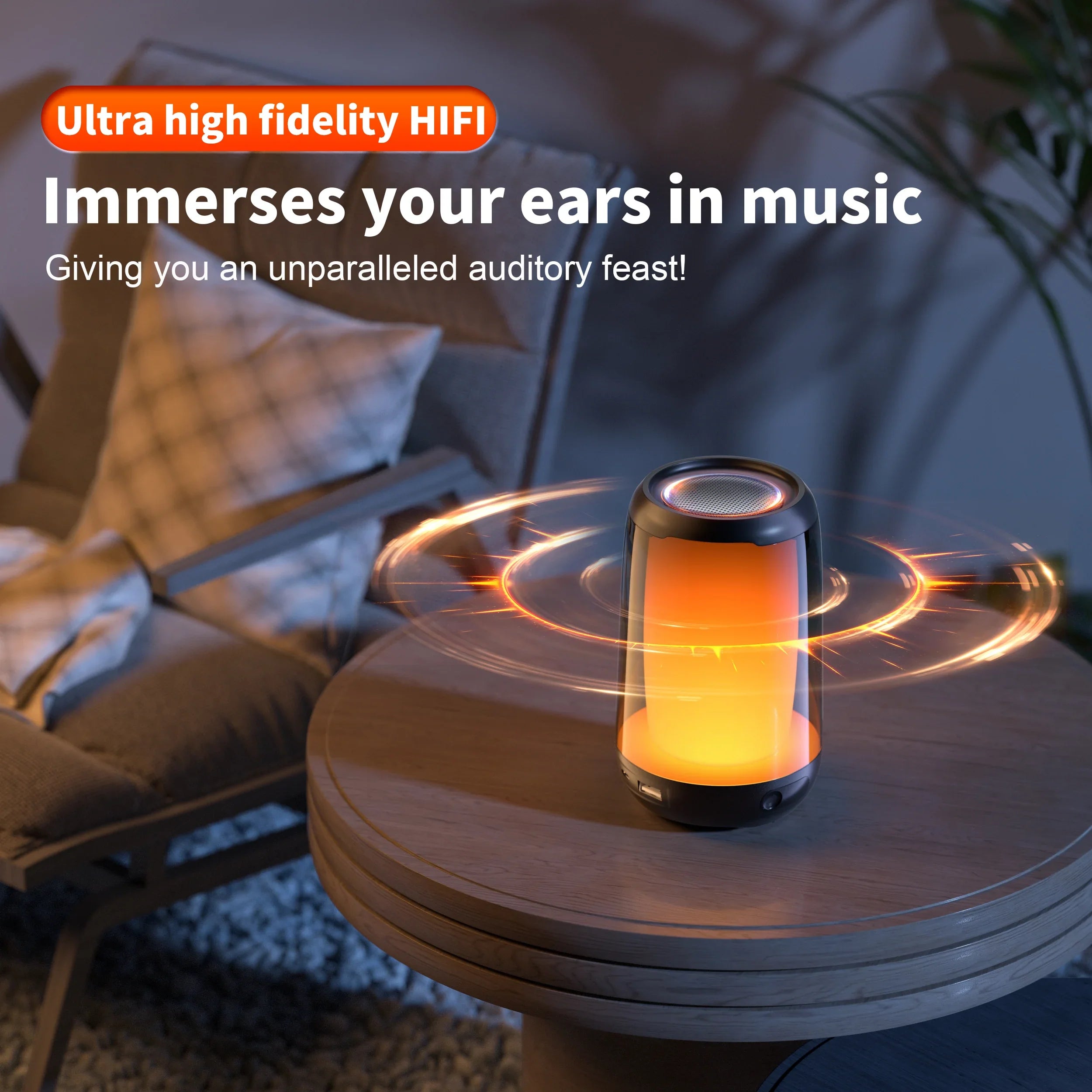 QERE Bluetooth Speaker with Hi-Res 5W Audio,Wireless HiFi Portable Speaker IPX5 Waterproof,Outdoor Multiple connection modes, Lootquake LLC