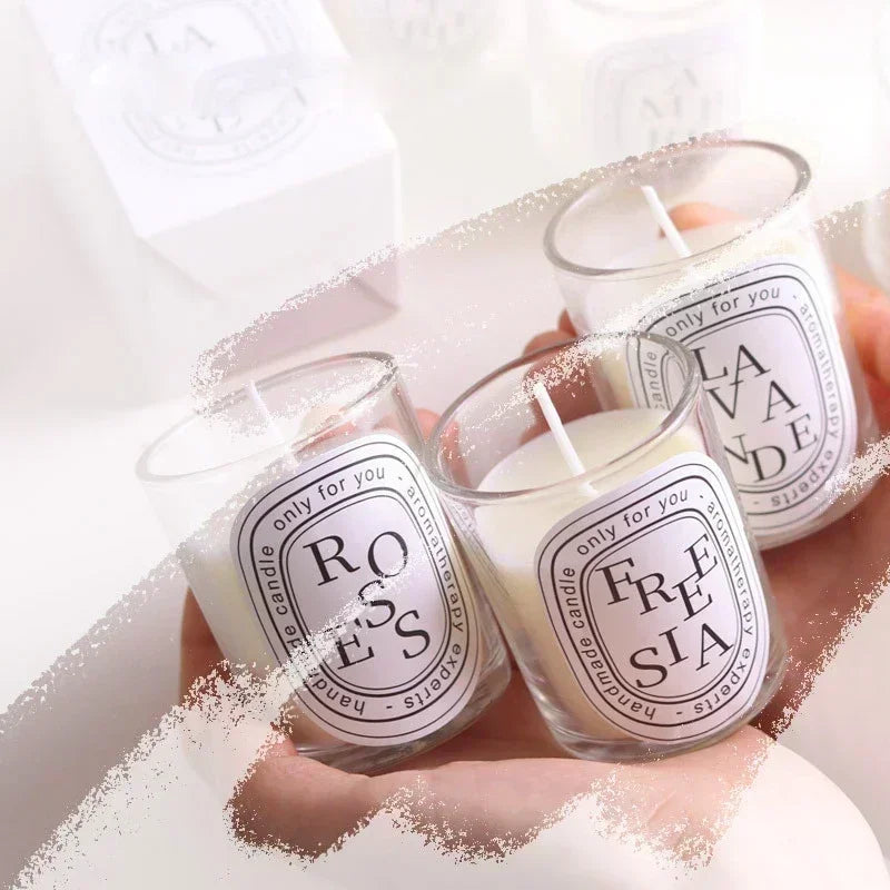 Romantic Transparent Scented Fragrance Candle Light Gift Scented Aromatic Candles Guest Gift Candles Wedding Candles Candle Jar Lootquake LLC