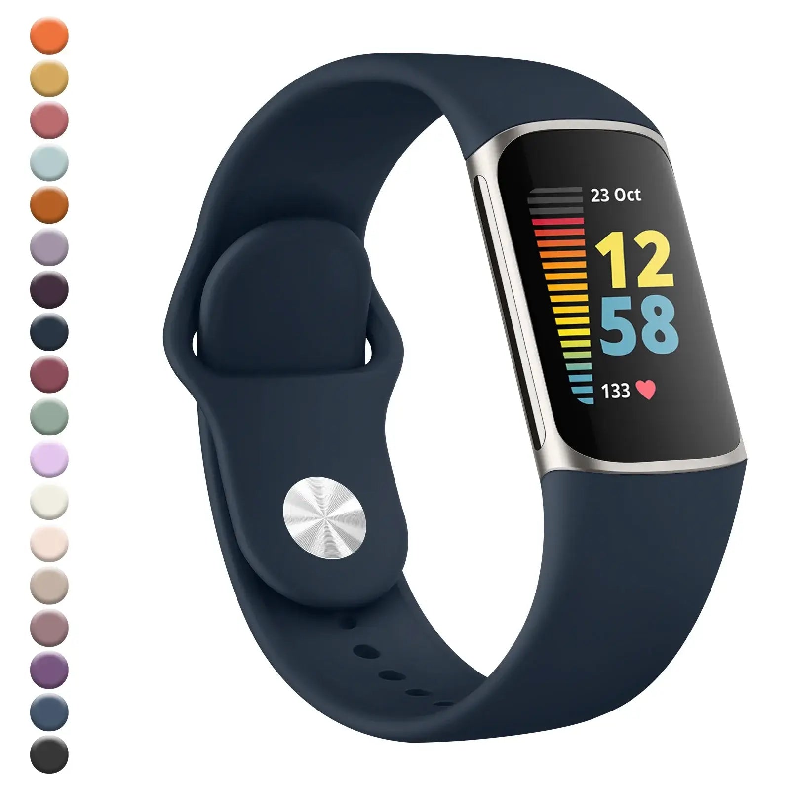 Fitbit Charge 5 6 Silicone Band - Soft Comfortable Design - SJB-DIAMOND ELITES