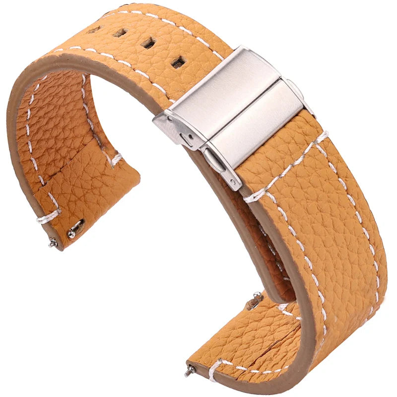 Amazfit Leather Watch Bands Genuine Cowhide Replacement Strap for Smartwatch