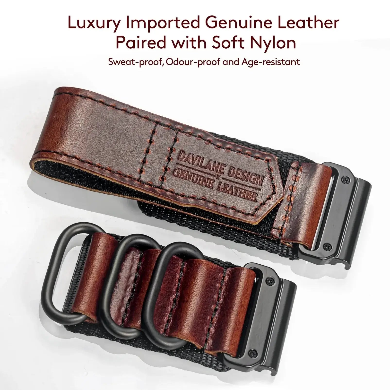 Genuine Leather Garmin Watch Strap - QuickFit Stylish Band - SJB-DIAMOND ELITES