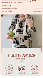 Sleepwear Women's Clothing Summer Blouse Cotton Silk New Thin Home Loose Casual Comfortable Premium Soft Simple  National Style Lootquake LLC