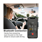 Car Bluetooth Speaker Bluetooth in Car Speakerphone for Handsfree Talking, Wireless Car Music Player with Visor Clip Lootquake LLC