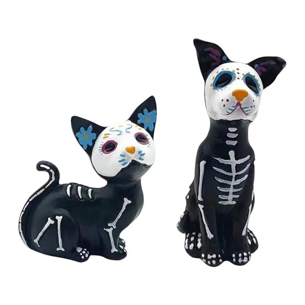 Halloween Home Decorations Dog Cat Ornament Spooky Halloween Haunted House Decor Ghost Cat Dog Ornament Sculpture for Home Lootquake LLC