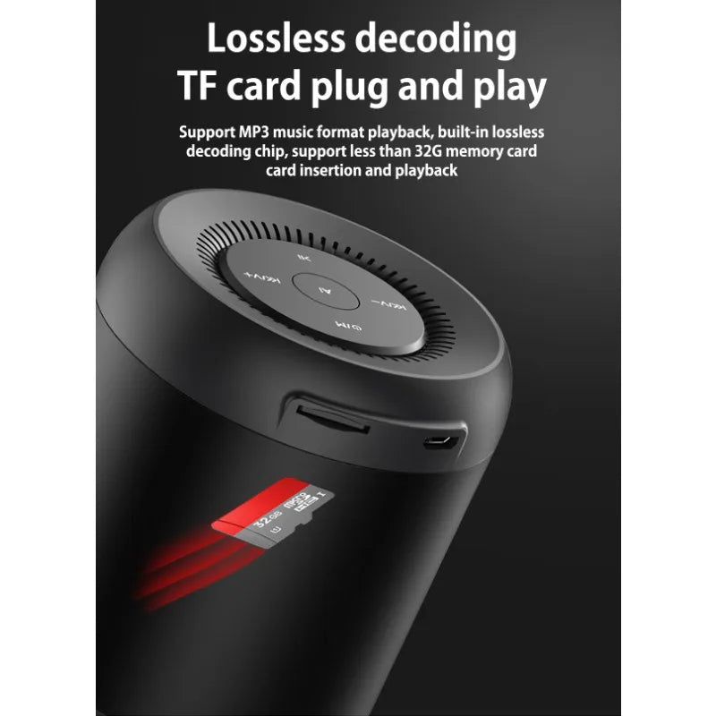 Wireless Bluetooth Speaker AI Intelligent Artificial Voice Control Insert Card Small Audio Mobile Phone Computer Desktop Lootquake LLC