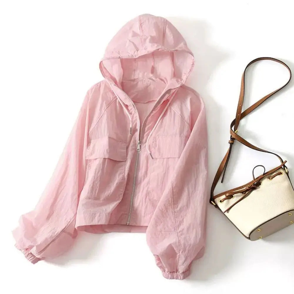 SunGuard Breeze: Women's UV-Protective Quick-Dry Jacket THRIXINE