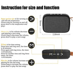 Portable Speakers Outdoor Bluetooth 5.0 Mini Oxford Loudspeaker Wireless Column 3D Stereo Music Player Surround Hifi sound Box Lootquake LLC