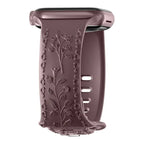 Apple Watch Silicone Band - Floral Engraved - Stylish Design - SJB-DIAMOND ELITES