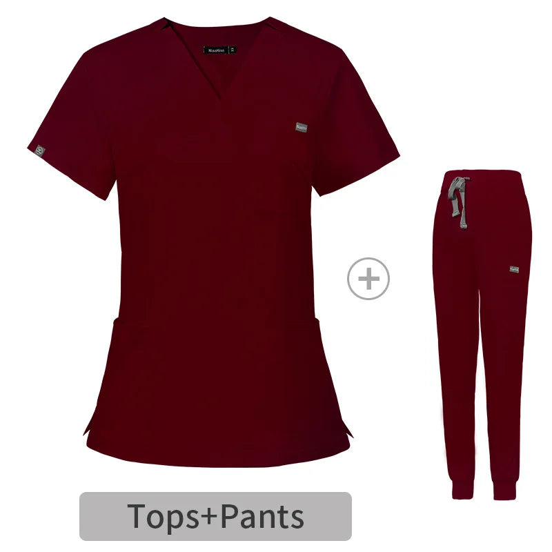 Multicolor Medical Surgery Scrub Set