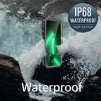 Waterproof Case For iPhone 14 Pro Max 14 Pro iPhone 13 Pro Max Protector Full Body Protective Dustproof Magnetic Phone Case Waterproof 360 Degree All-Round Protection with Built-in Screen Protector Outdoor Transparent  Shockproof Case Stevvex