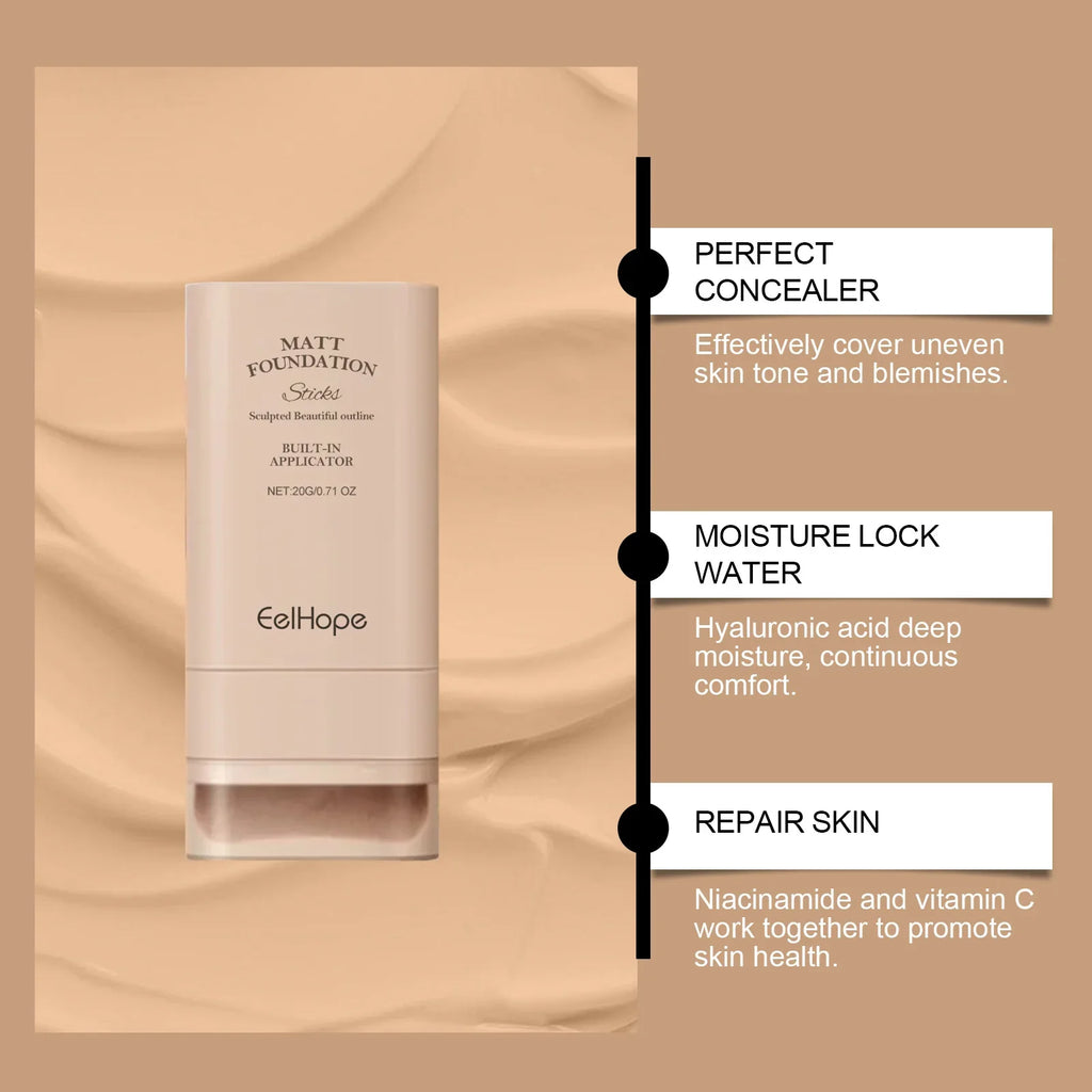 Eelhope Concealer Foundation Cream Long-Lasting Makeup Full Coverage Lightweight Waterproof Foundation Face Concealer Cosmetics Lootquake LLC