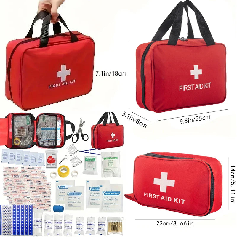 First Aid Kit 188 pcs emergency and survival essentials THRIXINE