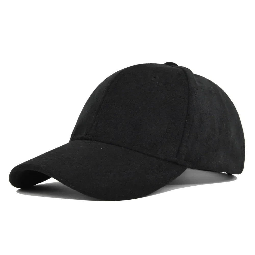 Solid Suede Retro Baseball Caps For Men Women Spring Autumn Street Snapback Hip Hop Hat Adjustable Faux Fur Sunscreen Visor Cap Lootquake LLC