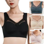Women's Strappy Push Up Bra Seamless Padded Tops Casual Plus Size Soft Wireless Woman Bras XL-6XL Ice Silk Underwear