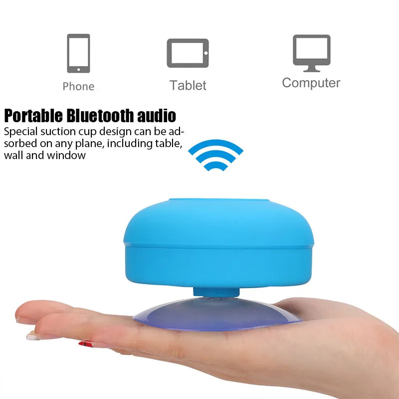 Wireless Bluetooth Speaker Audio Waterproof Easy-Access Control Buttons Music Player for Office Car Home Shower Lootquake LLC