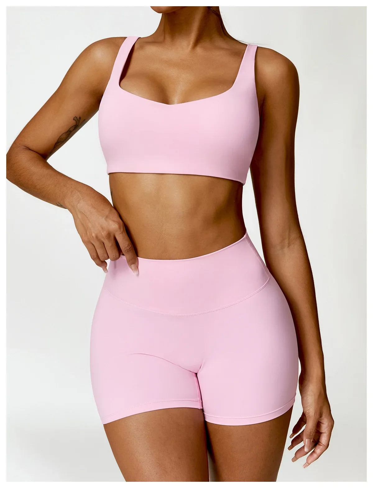 ElevateFit 2-Piece Yoga Ensemble: Comfort Meets Style THRIXINE
