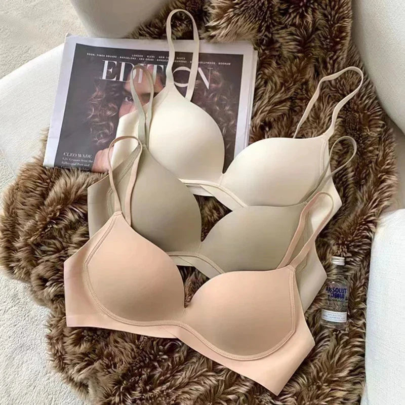 No Trace Women's Bra, Small Chest, Push Up, Push Up, No Steel Ring, Comfortable Sports Shockproof Women's Underwear Lootquake LLC