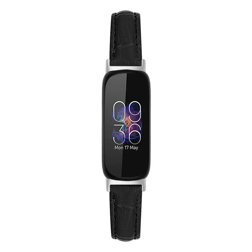 Fitbit Inspire 3 Slim Leather Band – Elegant Minimalist Strap - SJB-DIAMOND ELITES