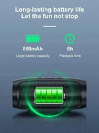 Dushoo Bluetooth Speaker Fm Voice Broadcasting Portable Subwoofer Wireless Speaker Dual Speaker Stereo Outdoor Tfusb Playback Lootquake LLC