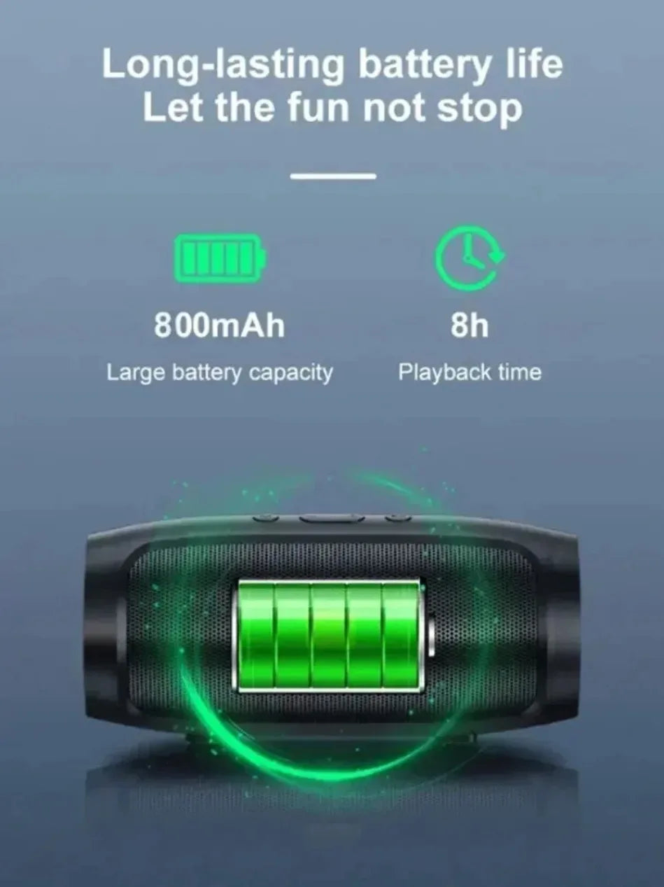 Dushoo Bluetooth Speaker Fm Voice Broadcasting Portable Subwoofer Wireless Speaker Dual Speaker Stereo Outdoor Tfusb Playback Lootquake LLC