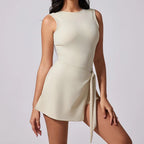 VITALINOVO Active Tennis Dress with Built-In Shorts