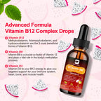 BEWORTHS Vitamin B12 and Vitamin D3 Drink Vitamin Complex Supplements Immune and Intestinal Digestive Health Brain &Heart Health Lootquake LLC