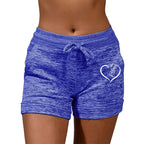 SunnyStride Women's High-Waist Sport Shorts THRIXINE