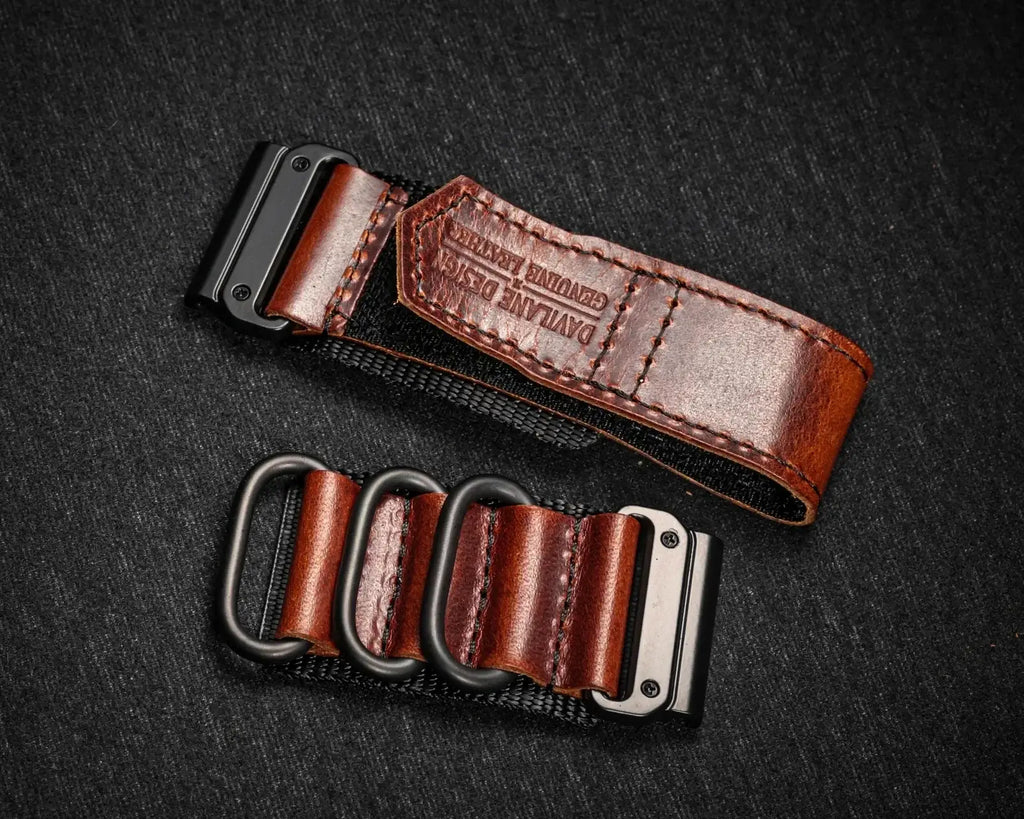 Genuine Leather Garmin Watch Strap - QuickFit Stylish Band - SJB-DIAMOND ELITES