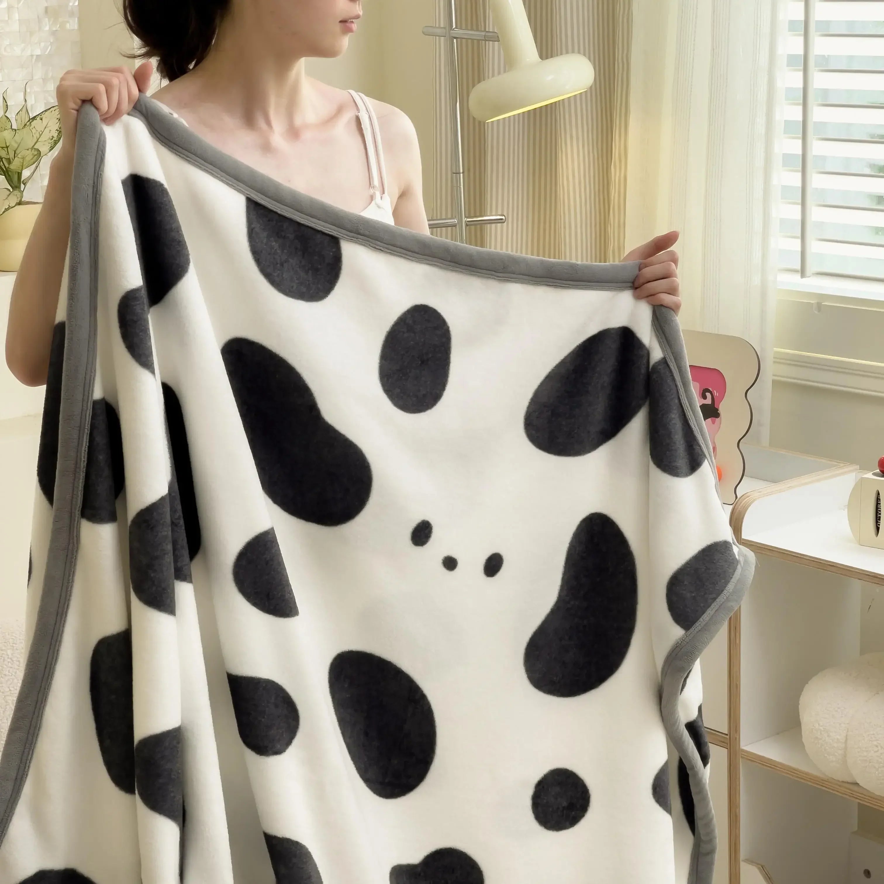Warm Plush Blanket Comfortable 2024 New Winter Blanket Cartoon Four Season Flannel Soft Bed Cover Office Napping Blanket Lootquake LLC