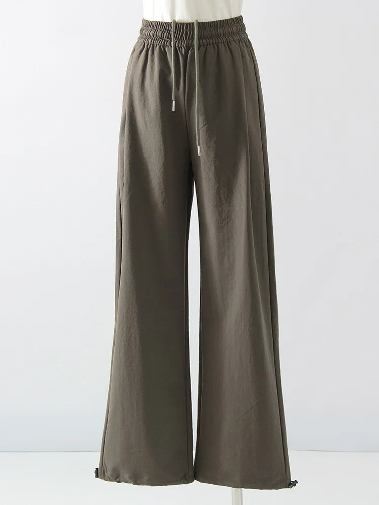 ChicEase High Waist Wide Leg Joggers THRIXINE