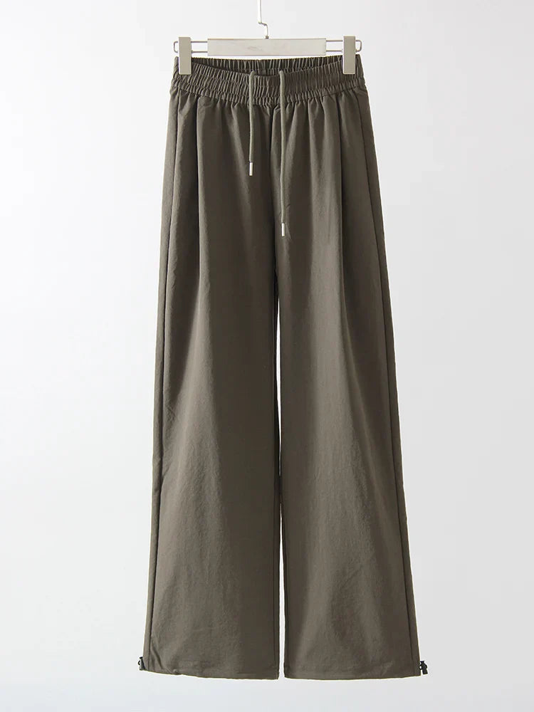 ChicEase High Waist Wide Leg Joggers THRIXINE