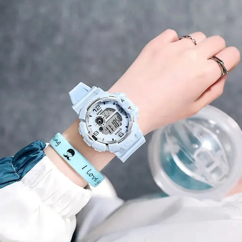 New Minimalist Student Sports Waterproof Electronic Watch Children Luminous Multifunctional Electronic Watches for Women and Men