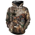 2024 Four Seasons Maple Leaf Camouflage 3D Sports Shirt Men's Fishing Outdoor Camping Hunting Clothing Jacket Men's Hoodie Pi-Mart