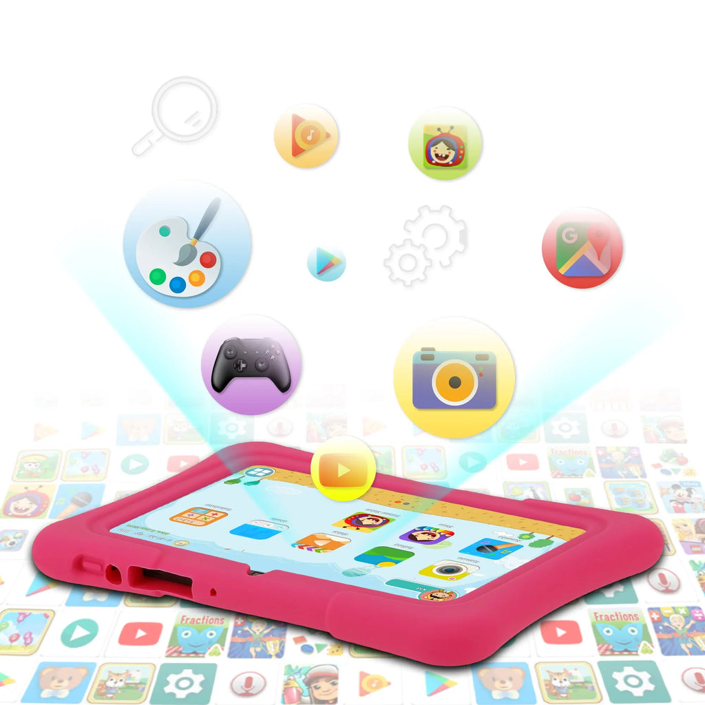 PRITOM 7 Inch Kids Tablet Quad Core Android 10 32GB WiFi Bluetooth Educational Software Installed Lootquake LLC