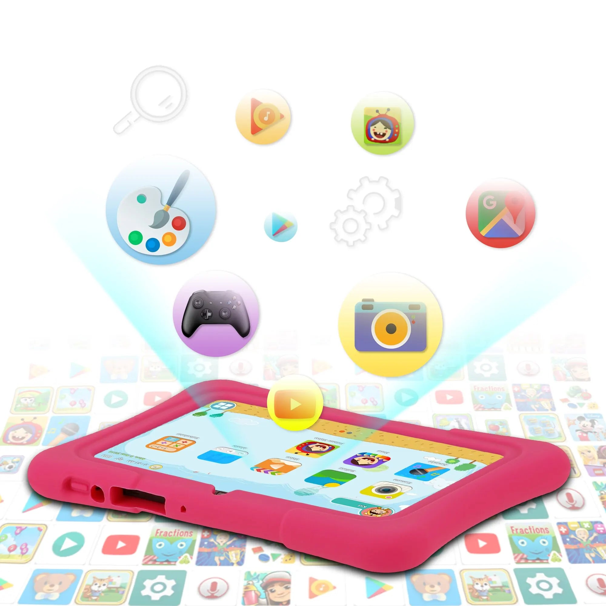 PRITOM 7 Inch Kids Tablet Quad Core Android 10 32GB WiFi Bluetooth Educational Software Installed Lootquake LLC