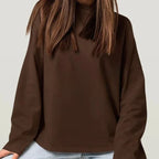 CottonEase 2026: Versatile Loose Long Sleeve Tee THRIXINE