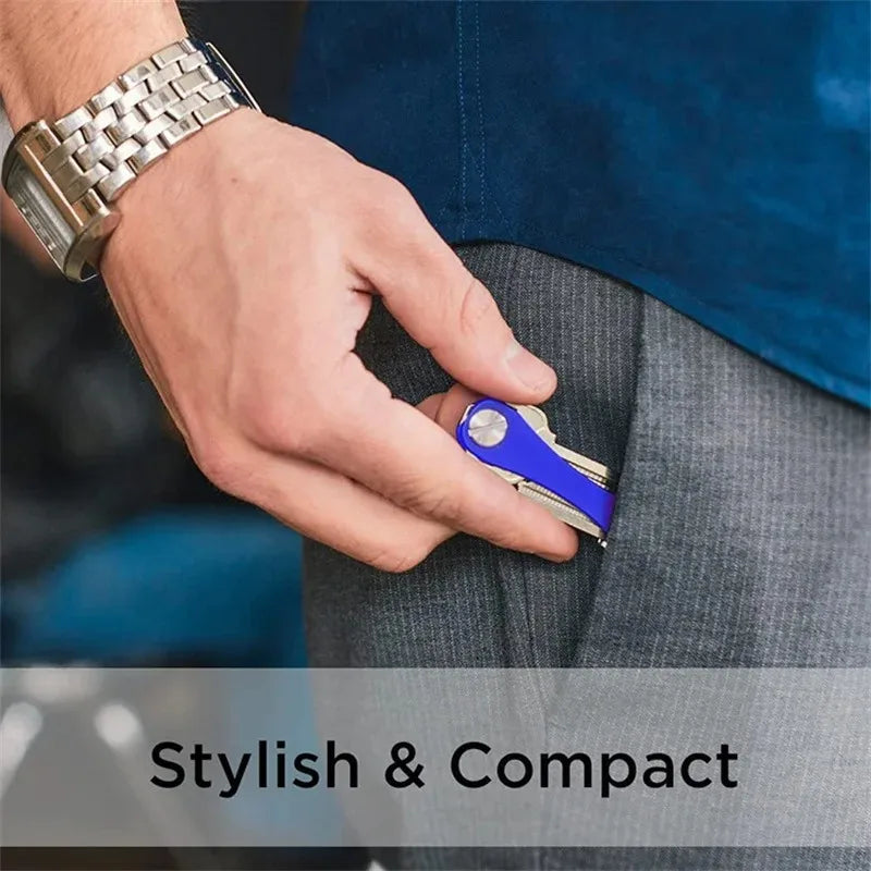 Smart key chain Mini Keychain Compact Key Decorative Holder Clip Home Storage Metal key Clip Aluminum Organizer Keychain Outdoor Lootquake LLC