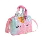 Plush Unicorn Single Shoulder Crossbody Bag for Children's Coin Purse Girl Travel Handbag Cute Student Gift Storage Pencil Bags Lootquake LLC
