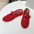 Summer Women's Shoes  breathable fishing net hollowed-out Roman-style flat women's sandals Mary Jane shoes Lootquake LLC