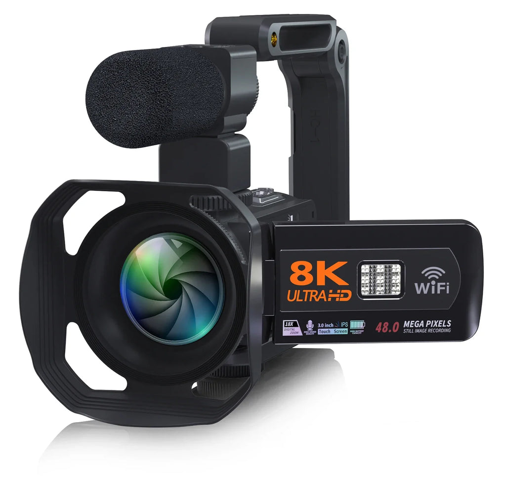 YouTube Camcorder 8K Ultra HD camera Camcorders 48MP Streaming Camera 3.0"Touch Screen Digital Video Camera Lootquake LLC