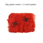 Halloween Decorations Artificial Spider Web Stretchy Cobweb Scary Party Halloween Decoration for Bar Haunted House Scene Props Lootquake LLC