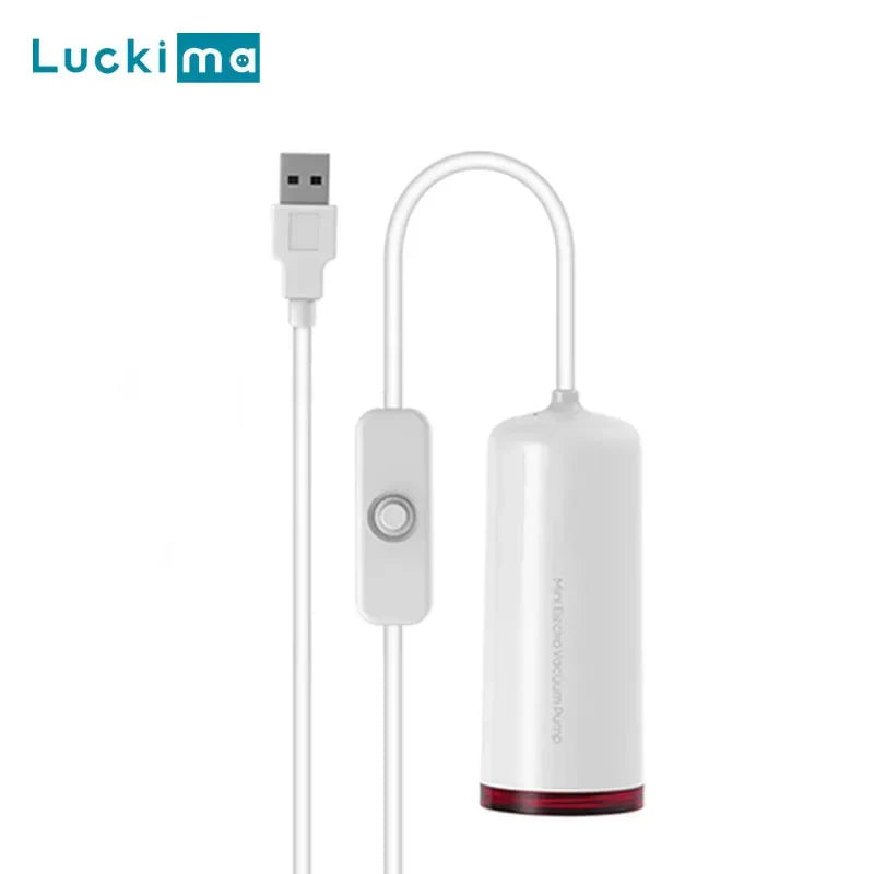 Mini Automatic Vacuum Machine Pump for Portable Traveling Home Storage Bag Clothes Food Sous Vide Vacuum Sealer Packaging Packer Lootquake LLC